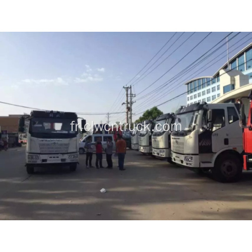 Deluxe camion à ordures démontable chariot FAW J6 16cbm